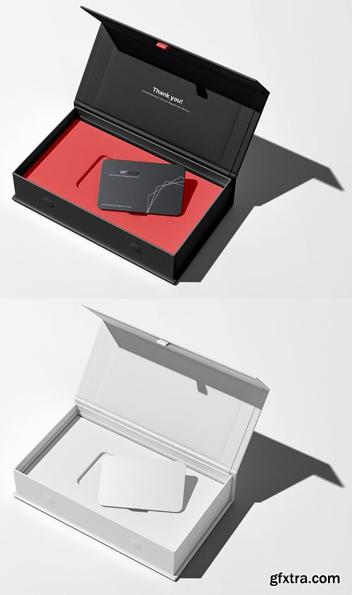 VIP Card in Magnetic Box PSD Mockup Template