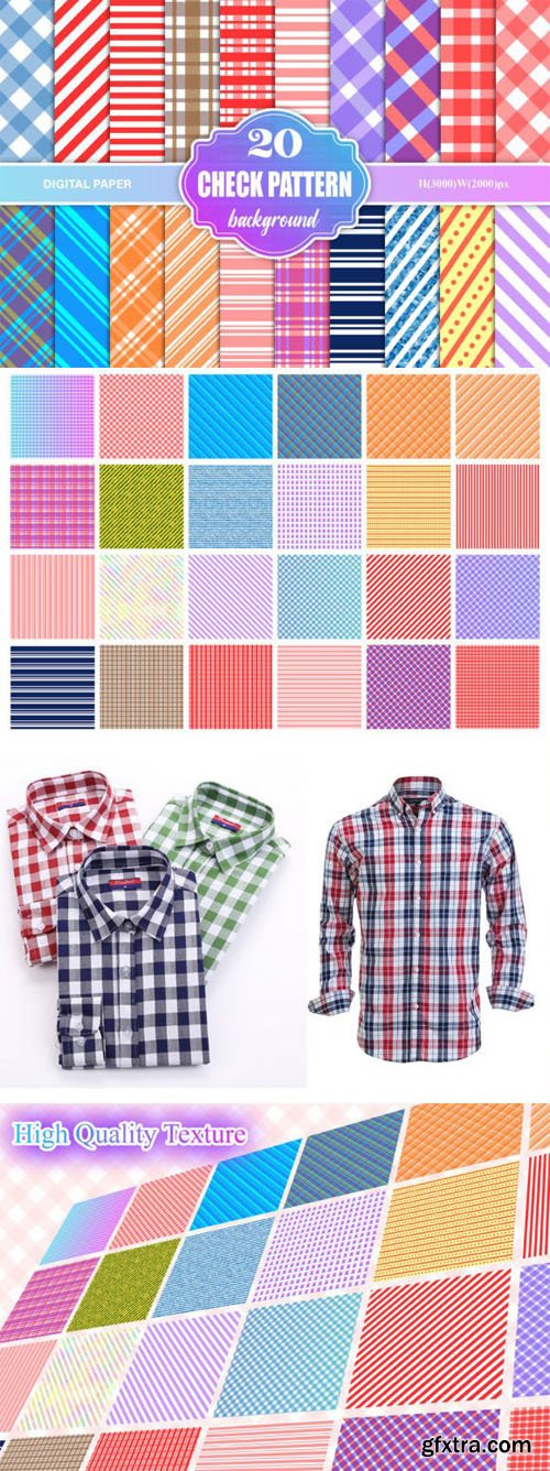 20 Check Patterns Bundle