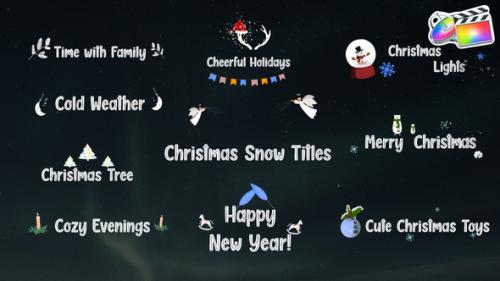 Videohive - Christmas Snow Titles for FCPX - 41176775 - 41176775