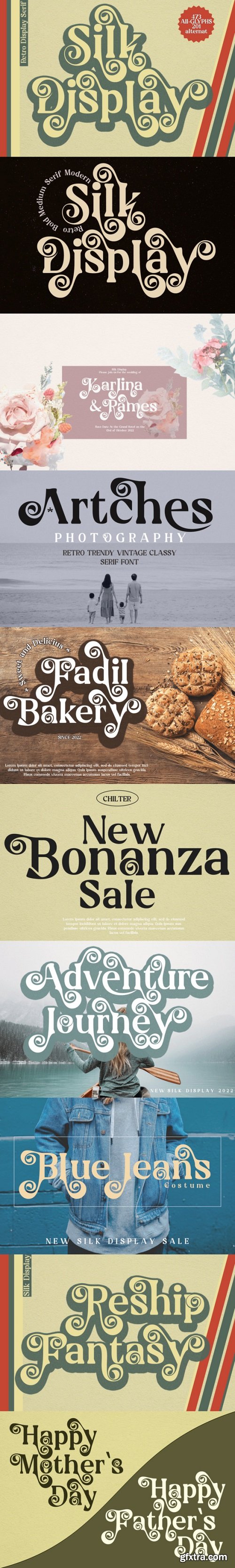 Silk Display Font » GFxtra