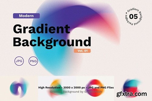 Modern Gradient Background - Vol.01 P3MXCGK