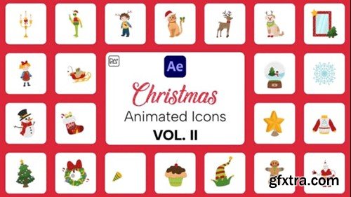 Videohive Christmas Icons Vol. II For After Effects 41457854