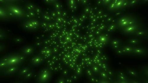 Videohive - Fairy Green Particles Flow 4K - 41148795 - 41148795