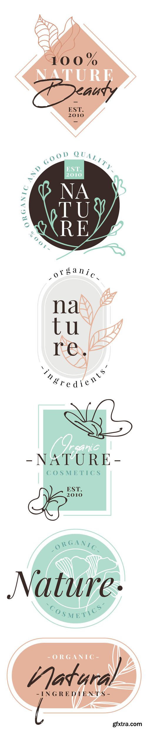 15 Elegant Watercolor Nature Logos Vector Templates