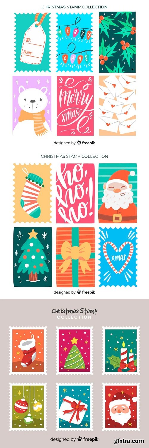Christmas stamp collection