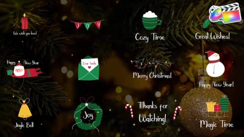 Videohive - Hand Drawn Christmas Titles for FCPX - 41673810 - 41673810