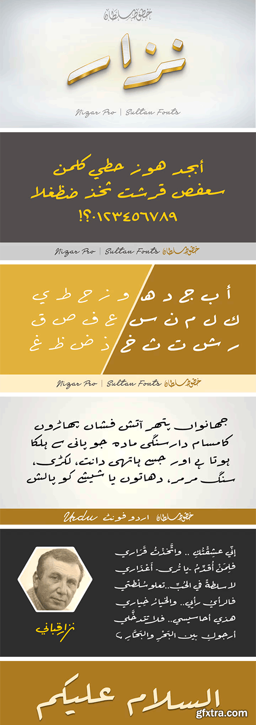 Sultan Nizar Pro Font Family Sultan Nizar Pro Font Family