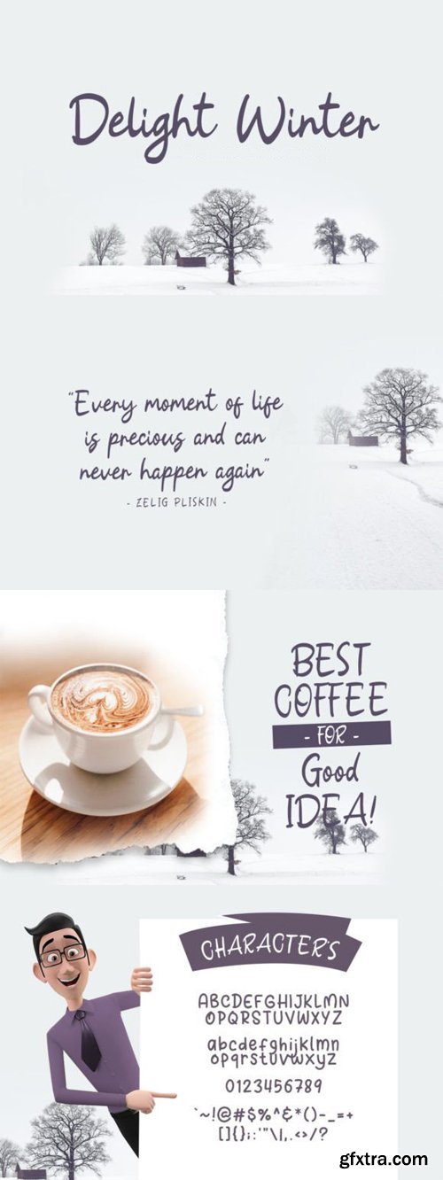 Delight Winter - Modern Calligraphy Script Font