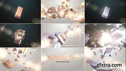 Videohive 3D Gold And Silver Shatter Logo 7201971