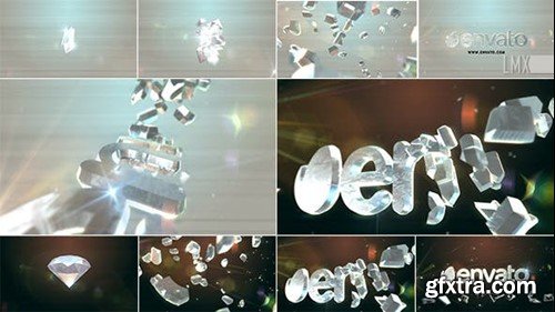 Videohive 3D Crystal And Diamond Shatter Logo 8026025