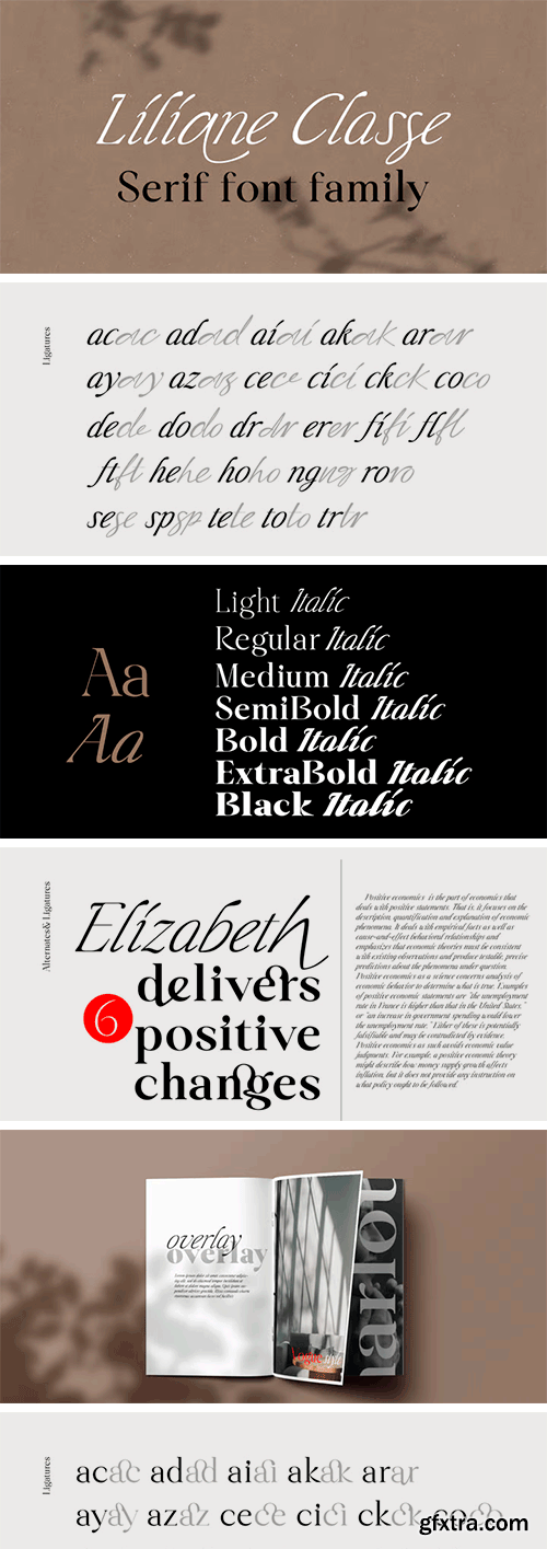 Liliane Classe Font Family Liliane Classe Font Family