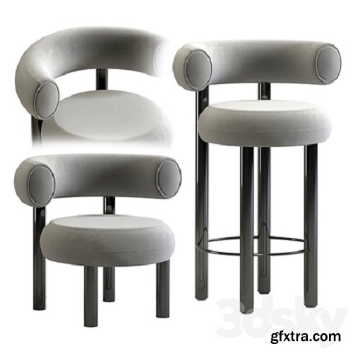 Tom Dixon Fat Lounge & Stool bar chair » GFxtra