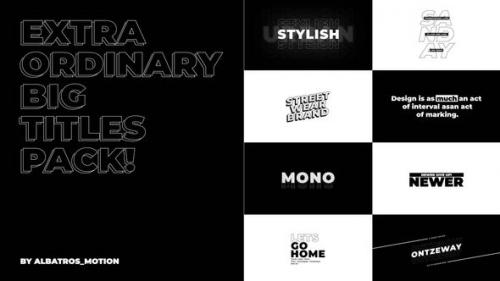 Videohive - Big Titles 3.0 | MOGRT - 40473453 - 40473453