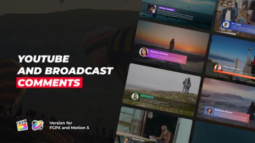 Videohive - Youtube and Broadcast Comments | FCPX - 40366344 - 40366344
