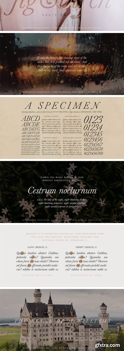 Edgethorn Font Edgethorn Font