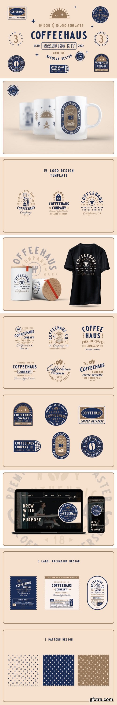 Coffeehaus 15 Badge/Logo Templates