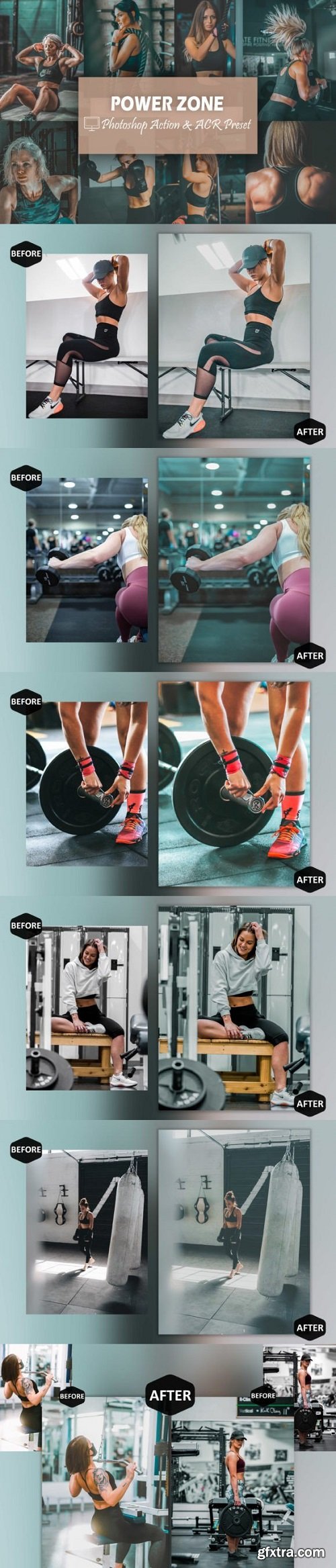 12 Power Zone Photoshop Actions and ACR