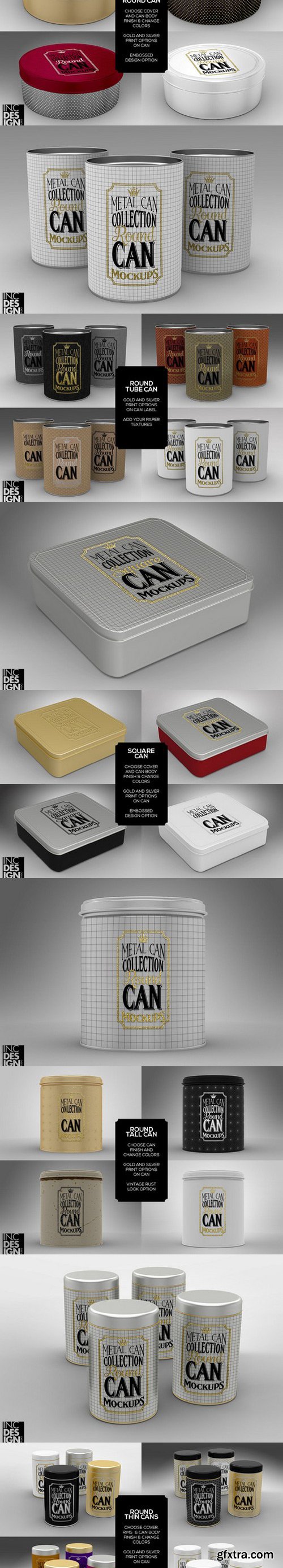Metal Can Mock Up Collection
