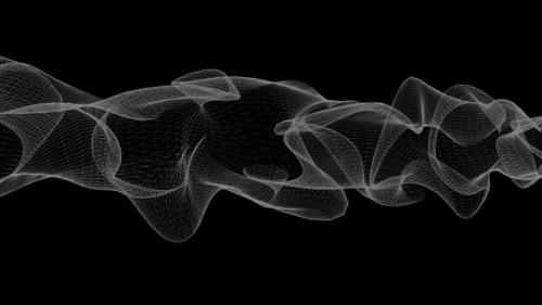 Videohive - Wave Line Animated White Black Background - 41765537 - 41765537
