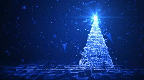 Videohive - Blue Christmas Tree 01446 - 41769787 - 41769787