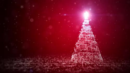 Videohive - Red Christmas Tree 01447 - 41769788 - 41769788