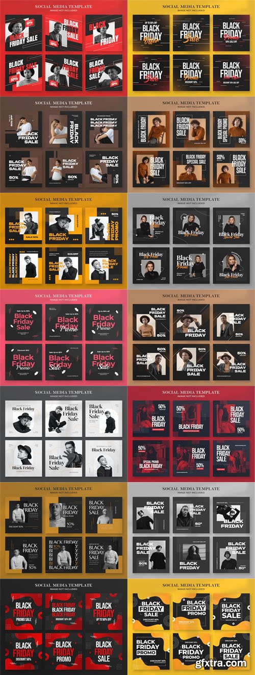 Black Friday - 20 Insta Posts PSD Templates Bundle [Vol.2]