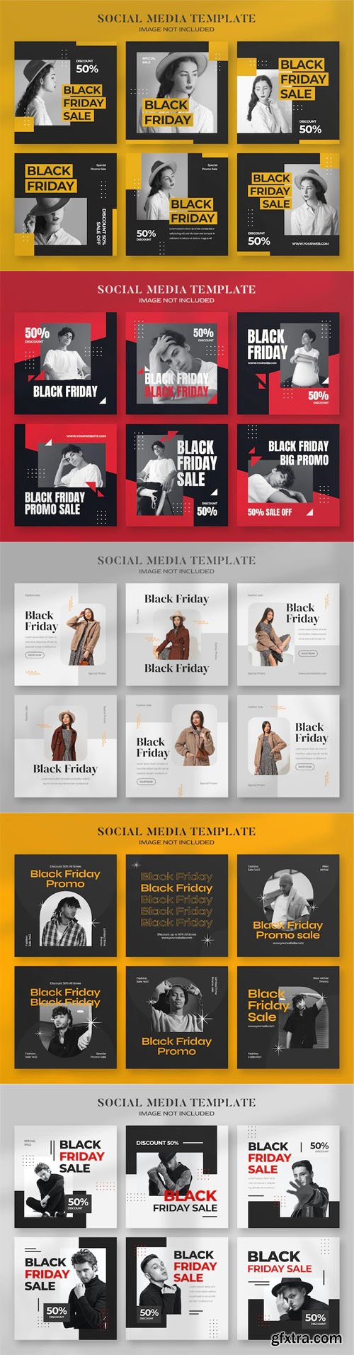Black Friday - 20 Insta Posts PSD Templates Bundle [Vol.2]