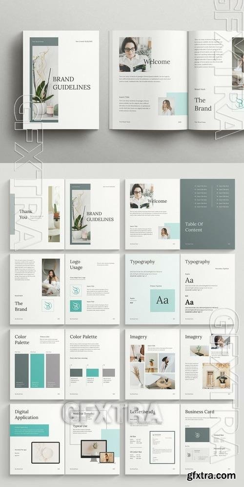 Minimal Brand Guidelines Layout 512656726