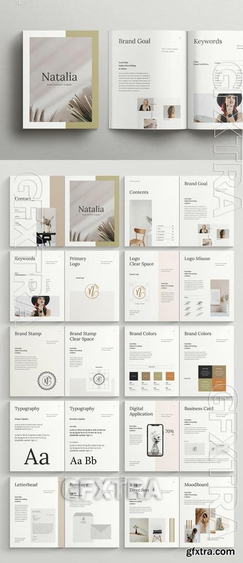 Clean Brand Guidelines Layout 512656724