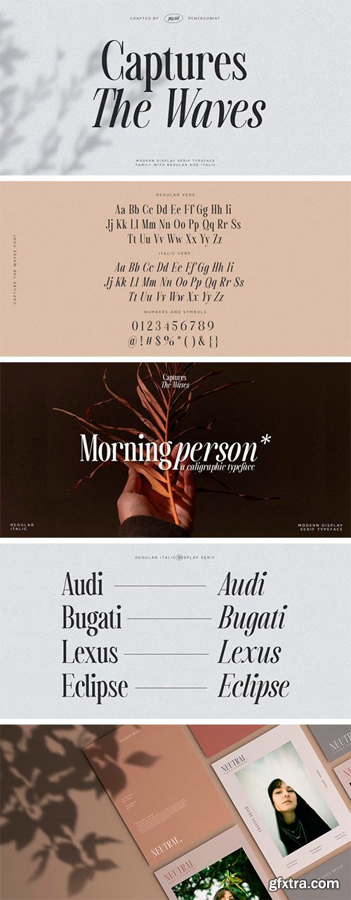 Capture The Waves Font Family Capture The Waves Font Family
