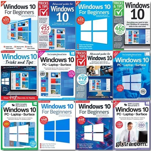 Windows 10 The Complete Manual, Tricks And Tips, For Beginners - 2022 Full Year Issues Collection