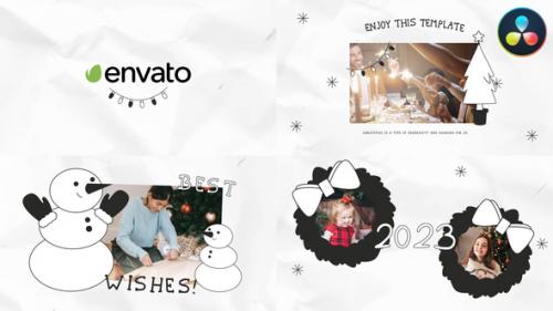 Videohive - Merry Christmas Greeting Slideshow | DaVinci Resolve - 41768832 - 41768832