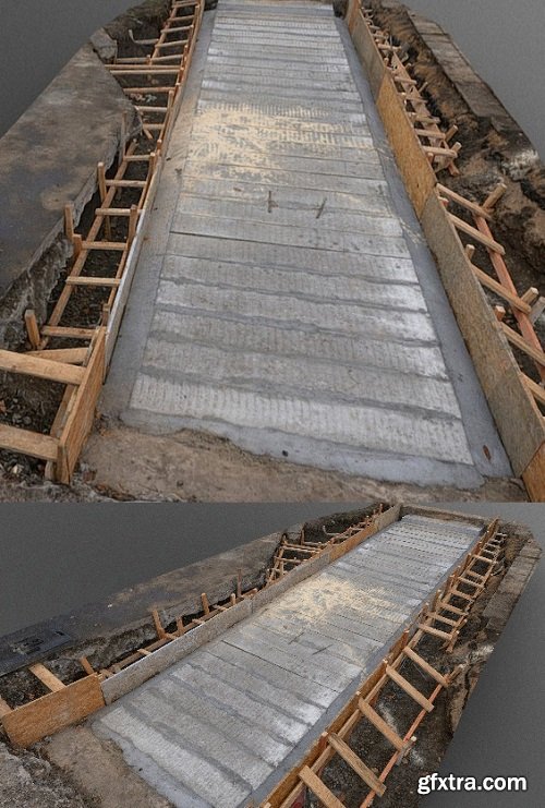 Concrete pipeline encasement 3D Model » GFxtra