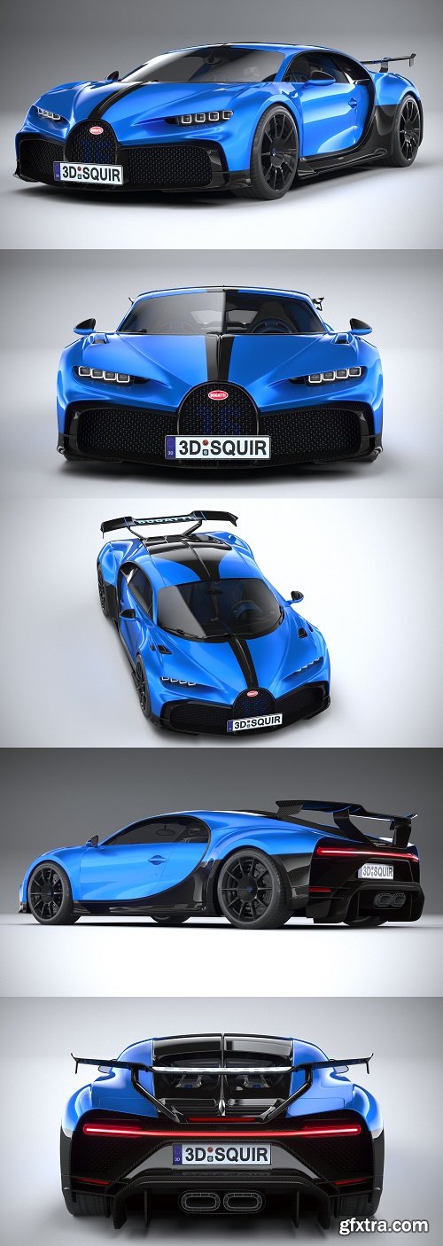 Bugatti Chiron Pur Sport 2021 3d model