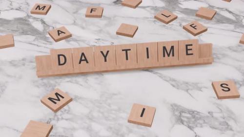 Videohive - DAYTIME word on scrabble - 41822807 - 41822807