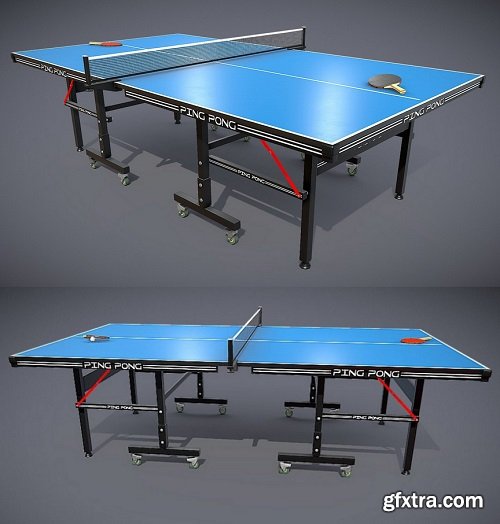 Ping Pong PBR 3D Model