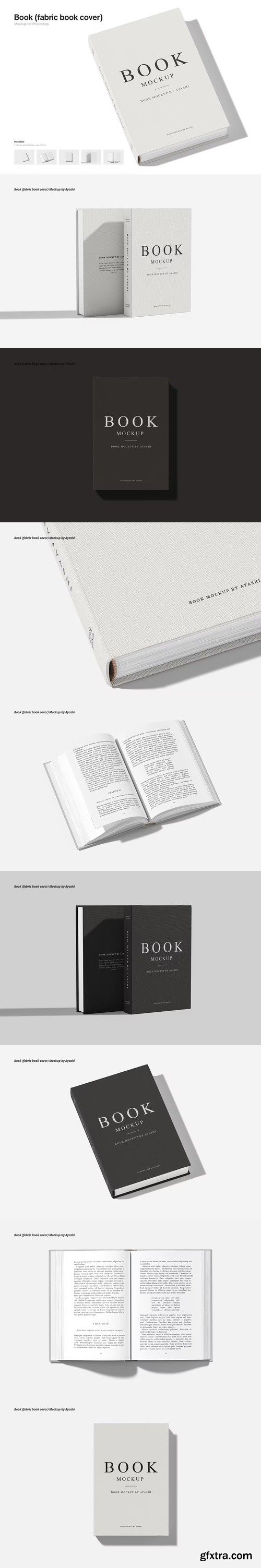 Book Mockup (fabric book cover)