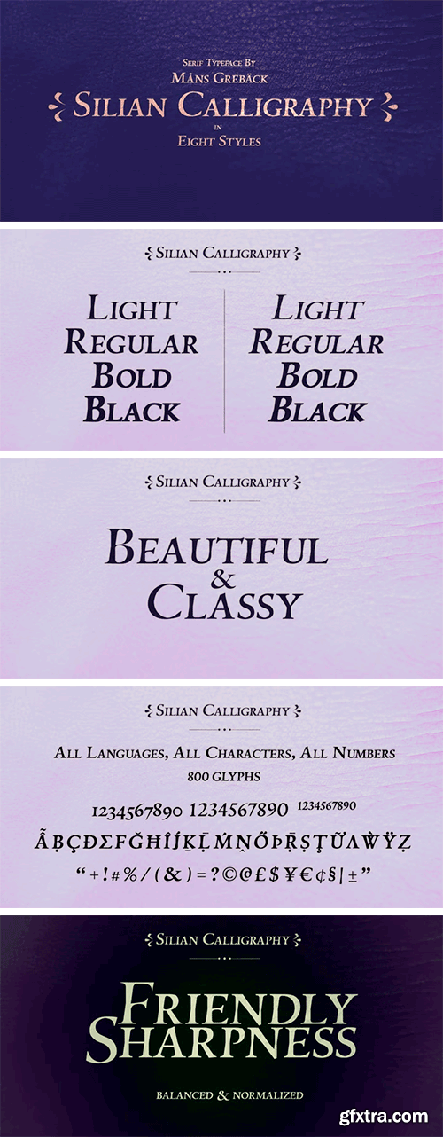 Silian Calligraphy Font Family