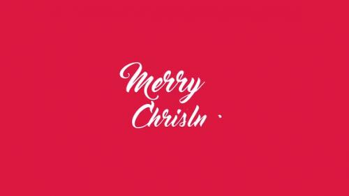Videohive - Merry Christmas Lettering Animation with Christmas Tree - 41831481 - 41831481
