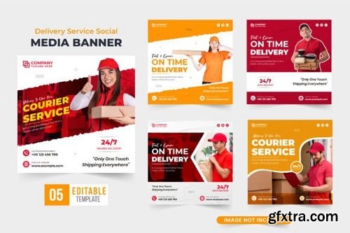 Home Delivery Service Template Vector