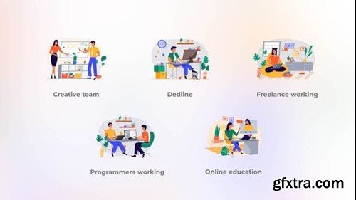 Videohive Programmers working - Yellow concept 41975758