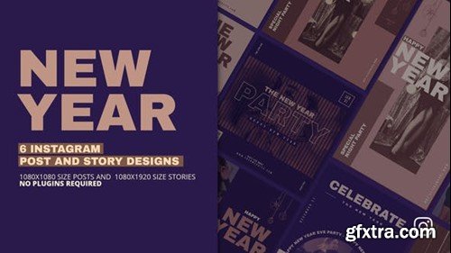 Videohive New Year Instagram Posts and Stories Promotion 41823513