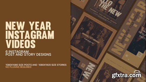 Videohive Happy New Year Instagram Promo Post And Story 40882896