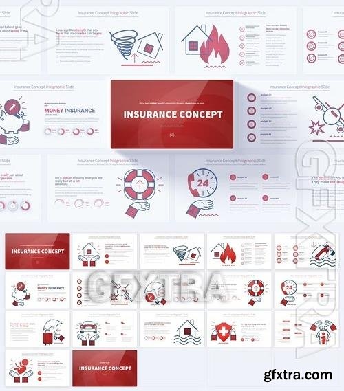 Insurance Concept - PowerPoint Infographics Slides EX7TXE5