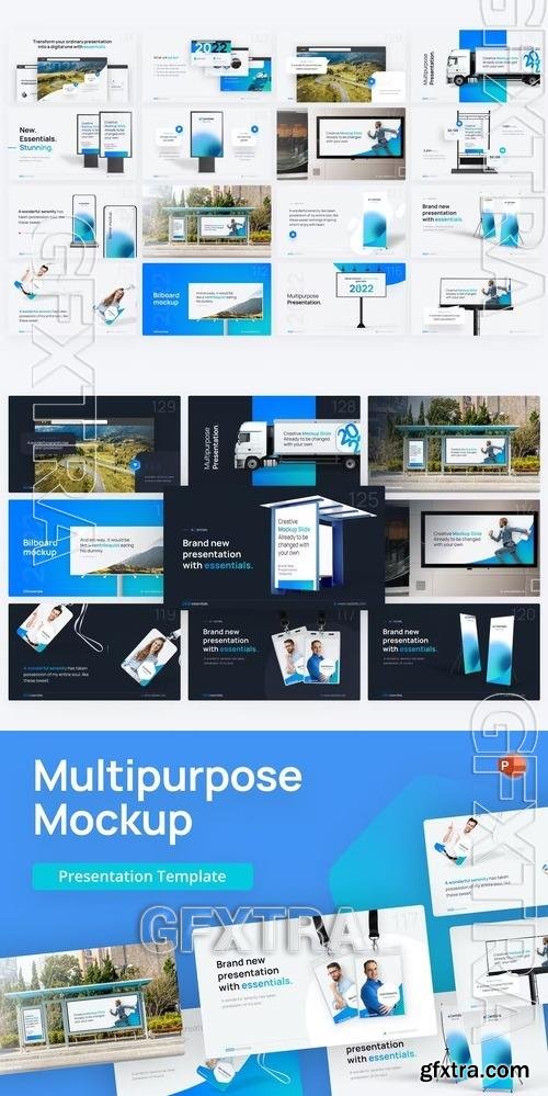 Multipurpose Mockup PowerPoint Template BTTMF4B