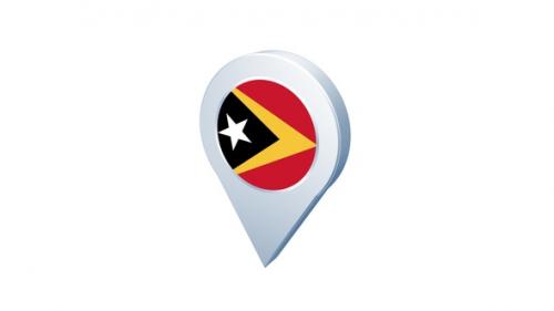 Videohive - East Timor Flag Pin Icon - 41949689 - 41949689