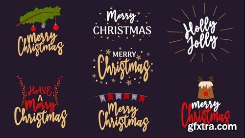 Videohive Christmas Titles Pack 8 in 1 41933977