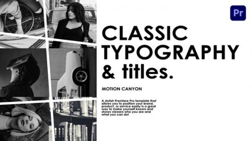 Videohive - Classic Typography - 41835380 - 41835380