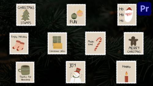 Videohive - Christmas Stamps Titles for Premiere Pro - 41918000 - 41918000