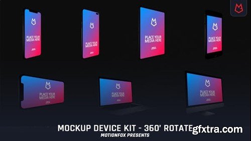 Videohive 360' Rotatable Mockup Device Kit 24222847